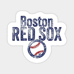 Red Sox Baseball Weathered Magnet