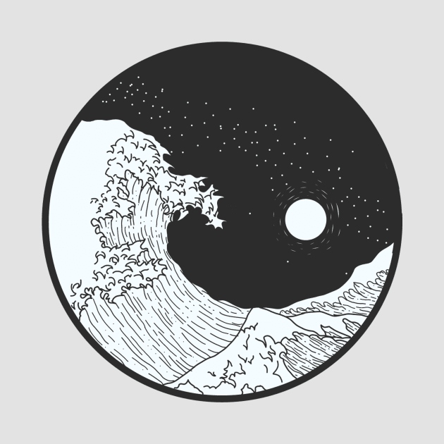 Great wave - Yin Yang by JordanFoo