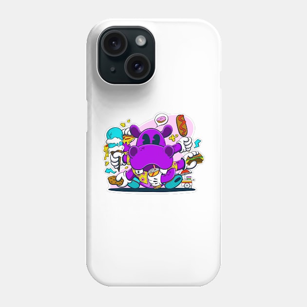 Snack Time Phone Case by Chris Nixt