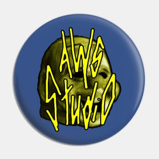 AWS Studio - clown yellow Pin