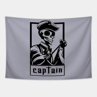 Skeleton pirate captain Tapestry