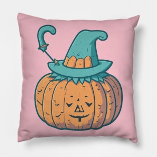 Halloween kawaii pumpkin pastel color Pillow