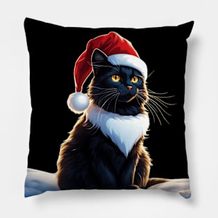 santa cat Pillow