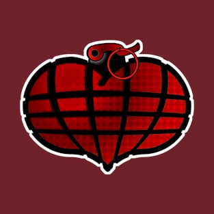 Heart Grenade: Red T-Shirt