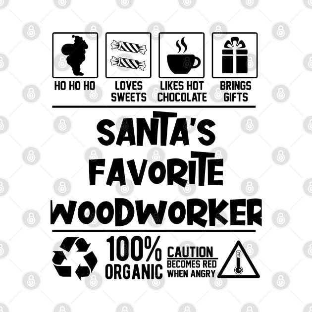 Santa's Favorite Woodworker Santa Claus by Graficof