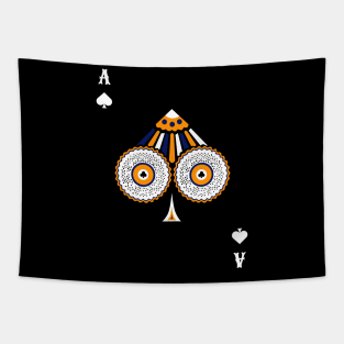 Ace of Spades - Poker Card Design Tapestry