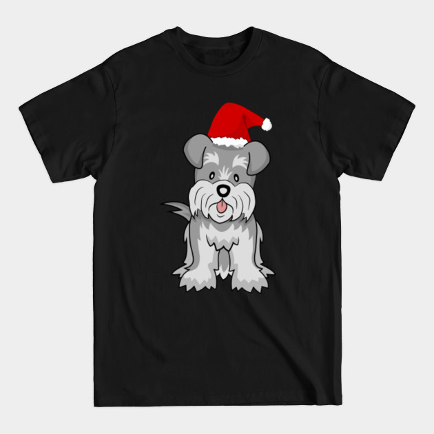 Discover Christmas Schnauzer Hat Merry Lover Santa Puppy T-Shirts