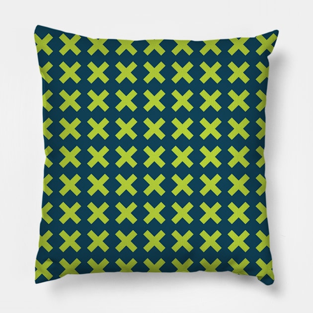 Geometric Seamless Pattern - X 023#002 Pillow by jeeneecraftz