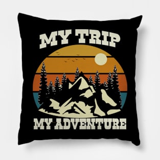 My Trip My Adventure Pillow