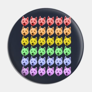 Westie Gay Pride Rainbow LGBT Flag Pin