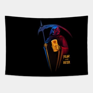 Fear and Beer the Reaper Tapestry