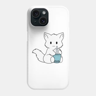 Bubble Tea White Fox Phone Case