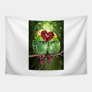 Lovebirds No: 4 Tapestry