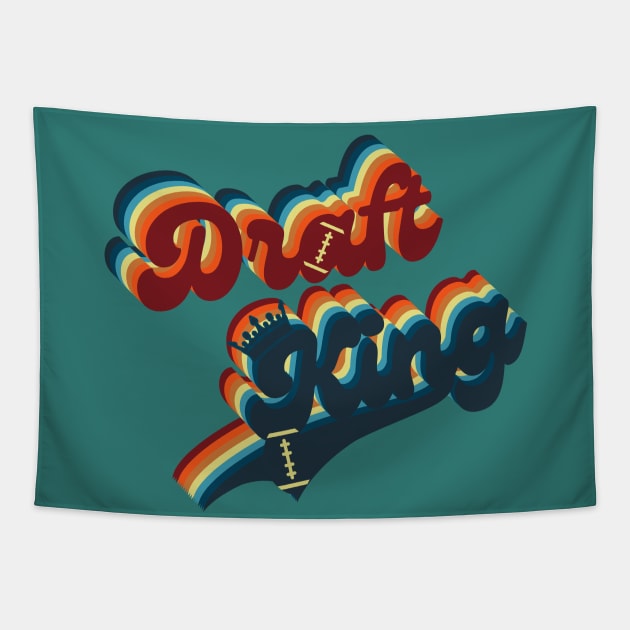 Fantasy Football.Draft King Tapestry by FullOnNostalgia