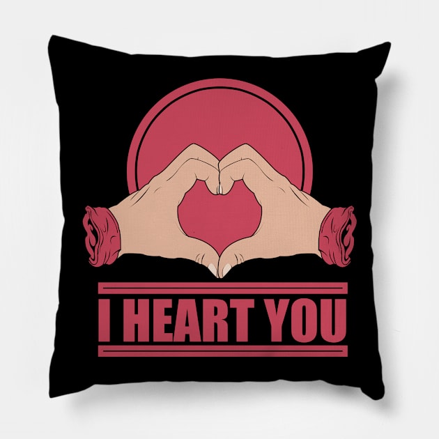 I heart you Pillow by teemarket