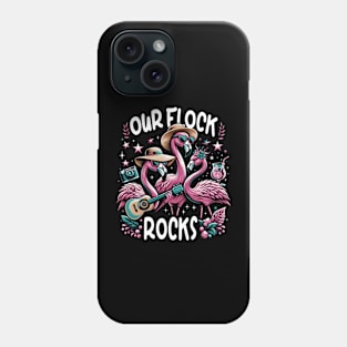 Graceful Guardians Flamingo Majesty, Ideal Tee for Nature Admirers Phone Case