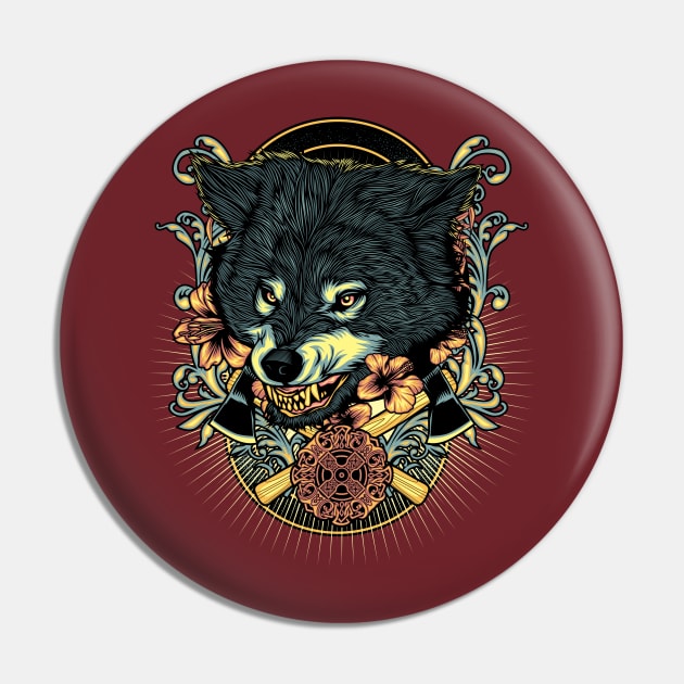 Angry Wolf Pin by FirmanHatibu123