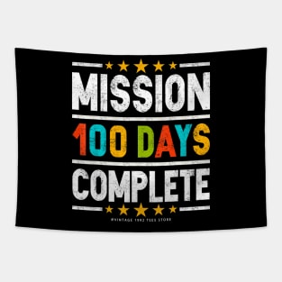 Happy 100Th Day Of School Mission 100 Days Tapestry