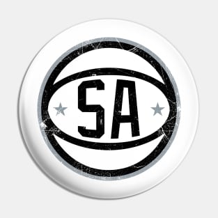 San Antonio Retro Ball - White Pin