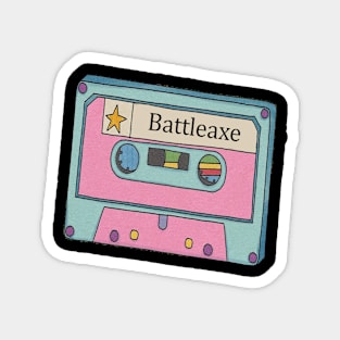 Vintage Cassette Tape Battleaxe Magnet