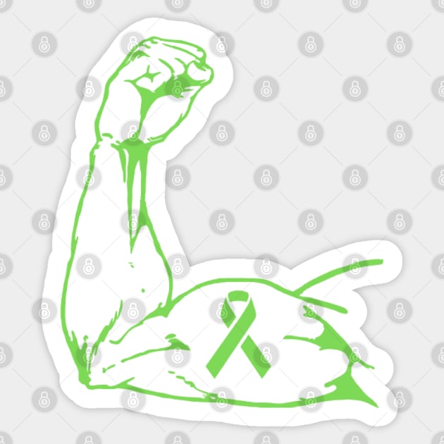 Light Green Awareness Ribbon | Sticker