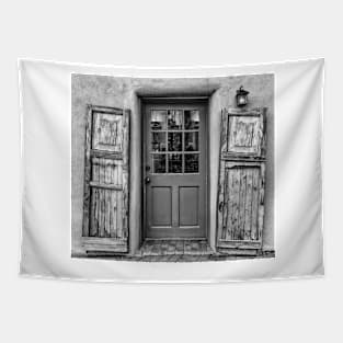 Santa Fe Turquois Door B+W Tapestry