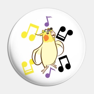 Nonbinary Pride Bird Pin