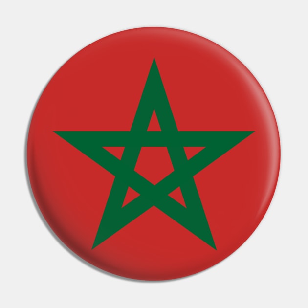 Morocco Flag Pin by Historia