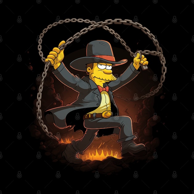 Fires of Adventure: Indiana Jones-inspired Lasso by ai1art