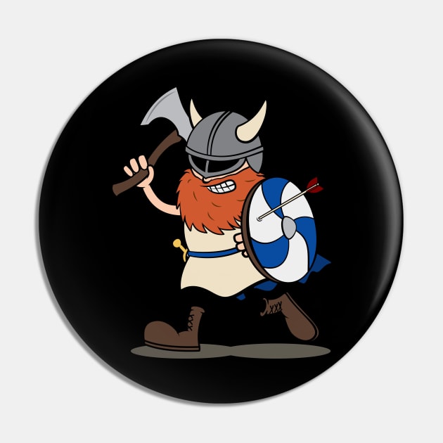 Viking Berserker Cartoon Pin by Koyaanisqatsian