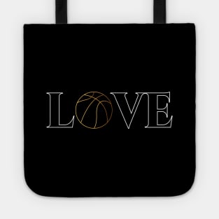 Love basketball Tote