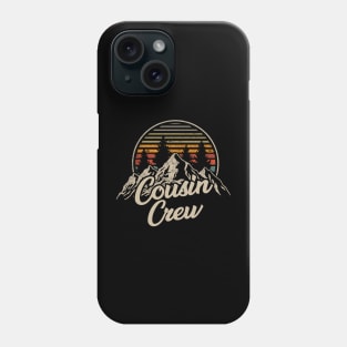 Cousin Crew Outdoor Adventure Retro Vintage Camping Hiking Mountain Phone Case