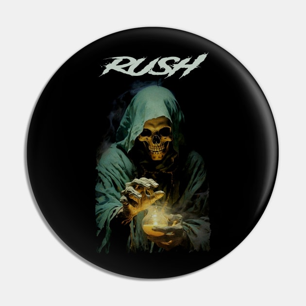 RUSH MERCH VTG Pin by Bronze Archer