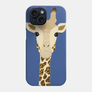 Golden Glitter Giraffe Phone Case