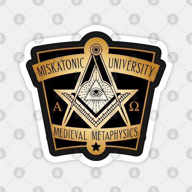 Miskatonic University Medieval Metaphysics Magnet by HPLHS