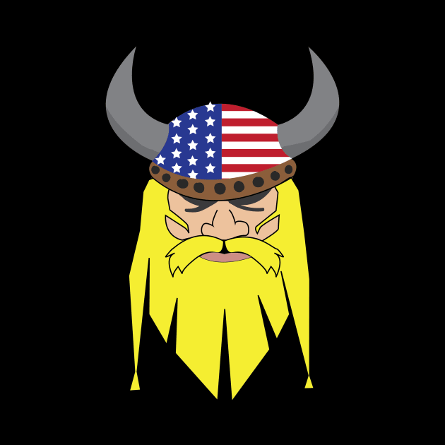 Cool american flag viking design USA flag by ayelandco