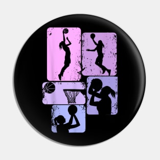 Basketball Girl Women Girls Kids Pin