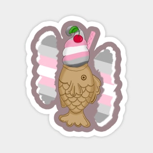 Pride Taiyaki design, 2nd wave (demigirl) Magnet