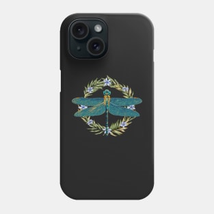 Dragonfly and Flowers Phone Case