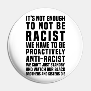 Anti Racist Pin