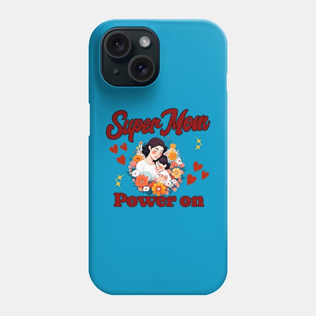 Super Mom Phone Case by Ayzora Studio