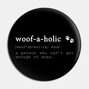 Dictionary Definition for Dog Lovers Pin