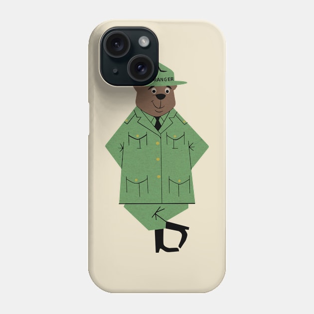 Park Ranger Bear Phone Case by DustinCropsBoy