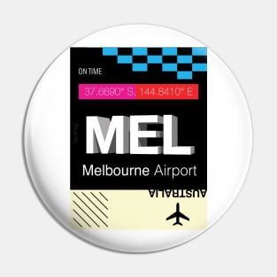 MEL Melbourne 3D airport tag Pin