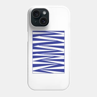 Geometric blue fan creative doodle art Phone Case