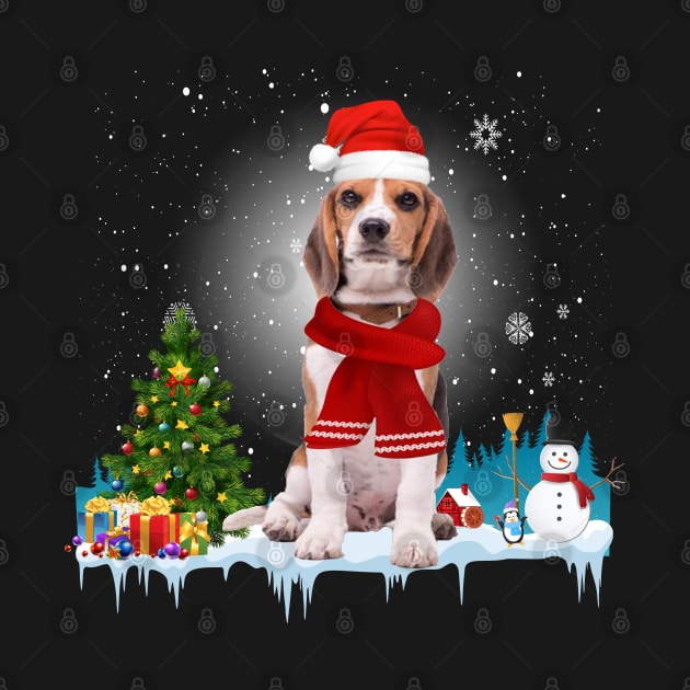 Funny Beagles Christmas T-shirt by CoolTees