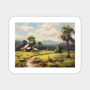 Old House Landscape Magnet