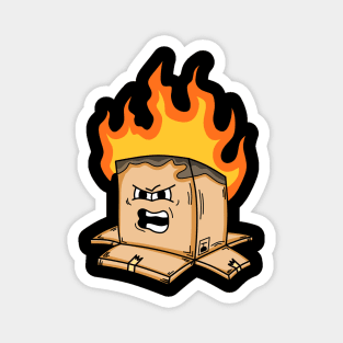 Burning Box Magnet