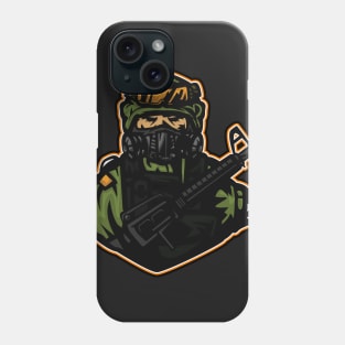 Spec Ops Soldier Mascot Phone Case