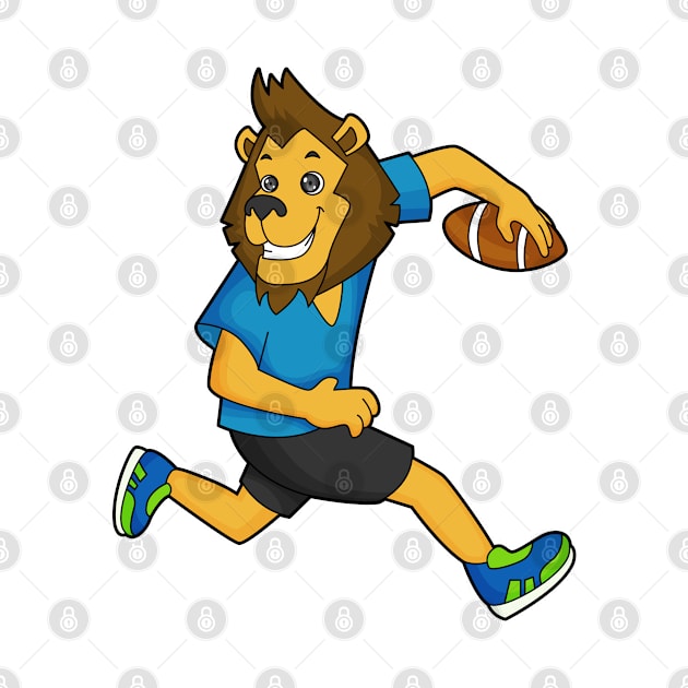 Lion Rugby player Football by Markus Schnabel